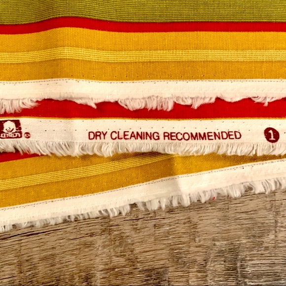 💯 % cotton striped Waverly fabric -5 yds warm fall colors- autumn warmth - Picture 4 of 6